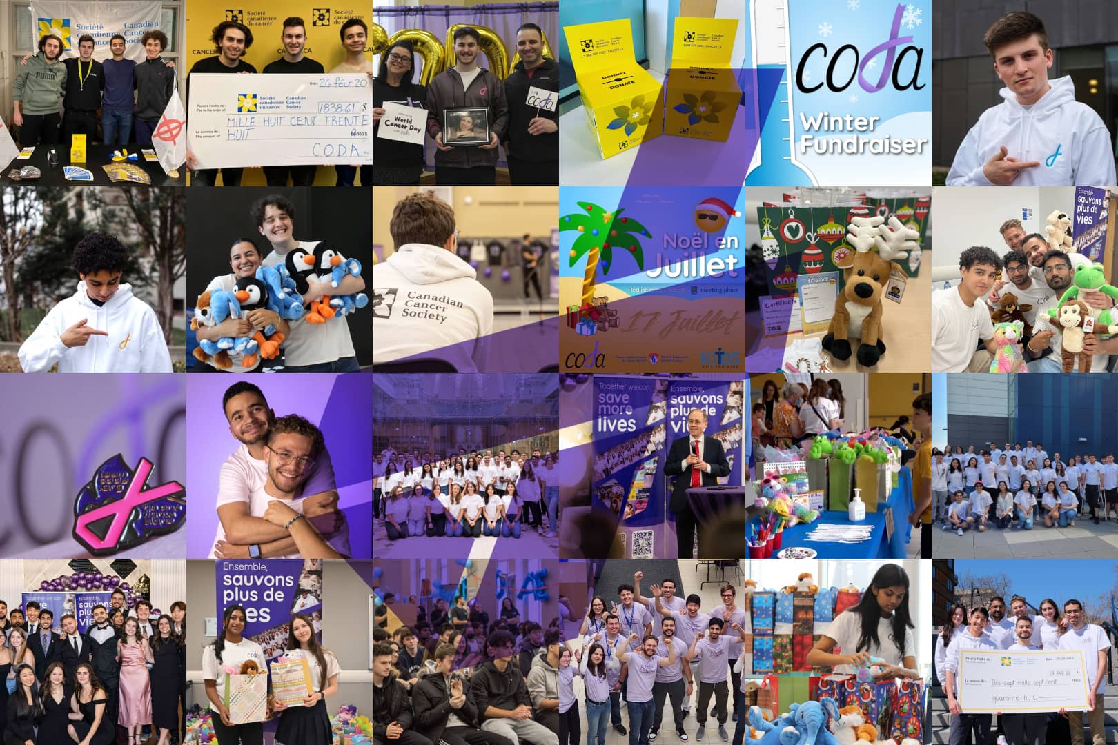 A mosaic of our different events and campaigns over the past few years